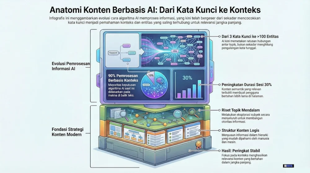 Anatomi Konten Berbasis AI - Semantic SEO untuk Algoritma AI